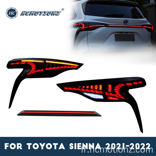 HCMotionz 2021-2022 Toyota Sienna Tail Lights Assemblage d&#39;animation de démarrage
